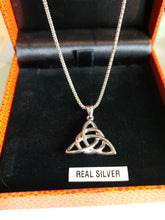Load image into Gallery viewer, Sterling Silver Celtic Knot Necklace