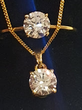 Load image into Gallery viewer, Swarovski Zirconia Ring & Pendant Set