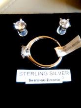 Load image into Gallery viewer, Swarovski Zirconia Ring & Earrings Set