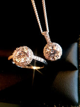 Load image into Gallery viewer, Swarovski Zirconia Silver Ring & Pendant Set