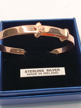 Load image into Gallery viewer, Rose Gold Overlay Silver Childs Bangle.