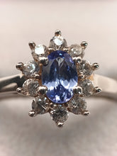 Load image into Gallery viewer, Tanzanite & Zircon Dress Ring