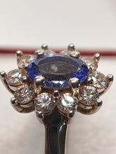 Load image into Gallery viewer, Tanzanite & Zircon Dress Ring