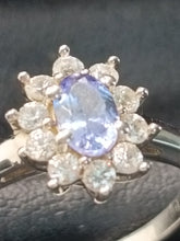 Load image into Gallery viewer, Tanzanite & Zircon Dress Ring
