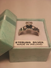 Load image into Gallery viewer, Woman&#39;s Sterling Silver Claddagh Ring
