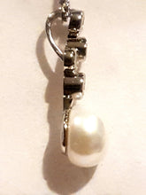 Load image into Gallery viewer, Silver Pearl Drop Pendant
