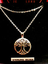 Load image into Gallery viewer, Sterling Silver Tree of Life Pendant &amp; Chain
