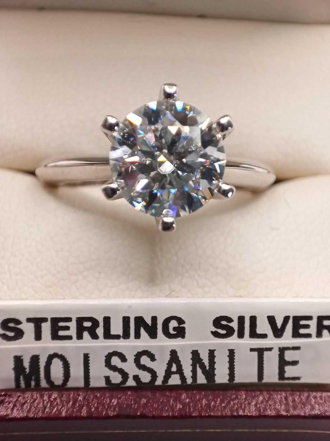 Moissanite 1 ct. Solitaire Ring